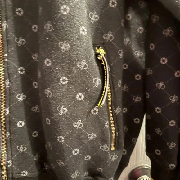 Vintage 2000s South Pole All over logo hoodie zippered pockets Mens Large - Picture 4 of 10